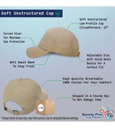 Baseball Caps Custom Soft Baseball Cap Swordfish Embroidery Dad Hats for Men & Women - Stone - C718SGOMCUH $17.10