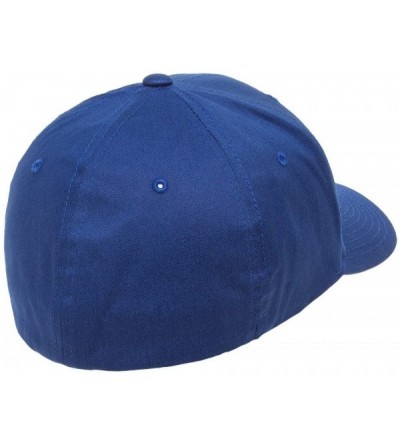 Baseball Caps Premium Original Blank Cotton Twill Fitted Hat XX-Large - Royal - CM11WP90MTF $13.23