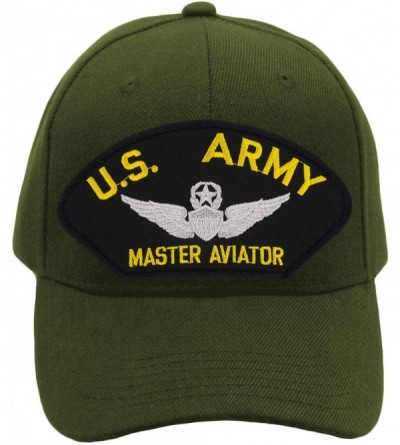 Baseball Caps US Army Master Aviator Hat/Ballcap Adjustable One Size Fits Most - Olive Green - C318OG0ADYW $28.16