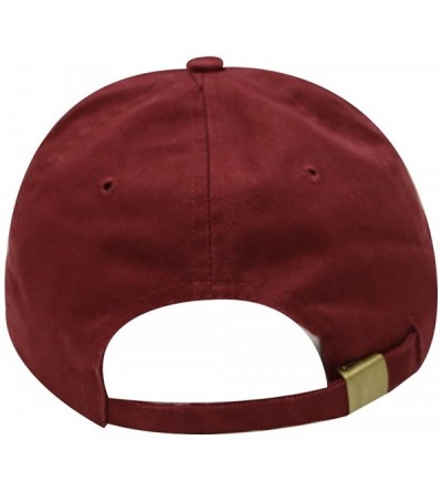 Baseball Caps Good Vibes Only Cotton Baseball Caps - Burgundy - CZ184AO3I4G $11.57