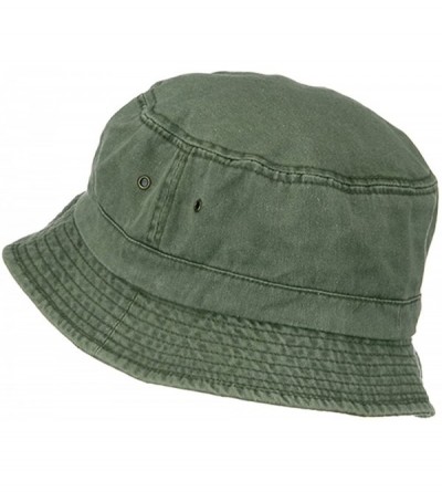 Sun Hats Big Size Washed Hat - Olive - CW11KG8IDST $20.29
