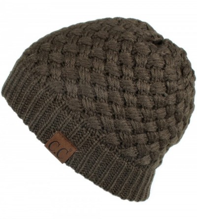 Skullies & Beanies Exclusives Knit Warm Inner Lined Soft Stretch Skully Beanie Hat (HAT-47) - New Olive - CD189NT62UD $9.91