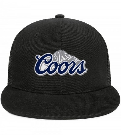 Baseball Caps Coors-Light-Beer-Logo- Woman Man Adjustable Flat Bill Baseball Caps Vintage Snapbacks Trucker Hats - C918SASWCU...