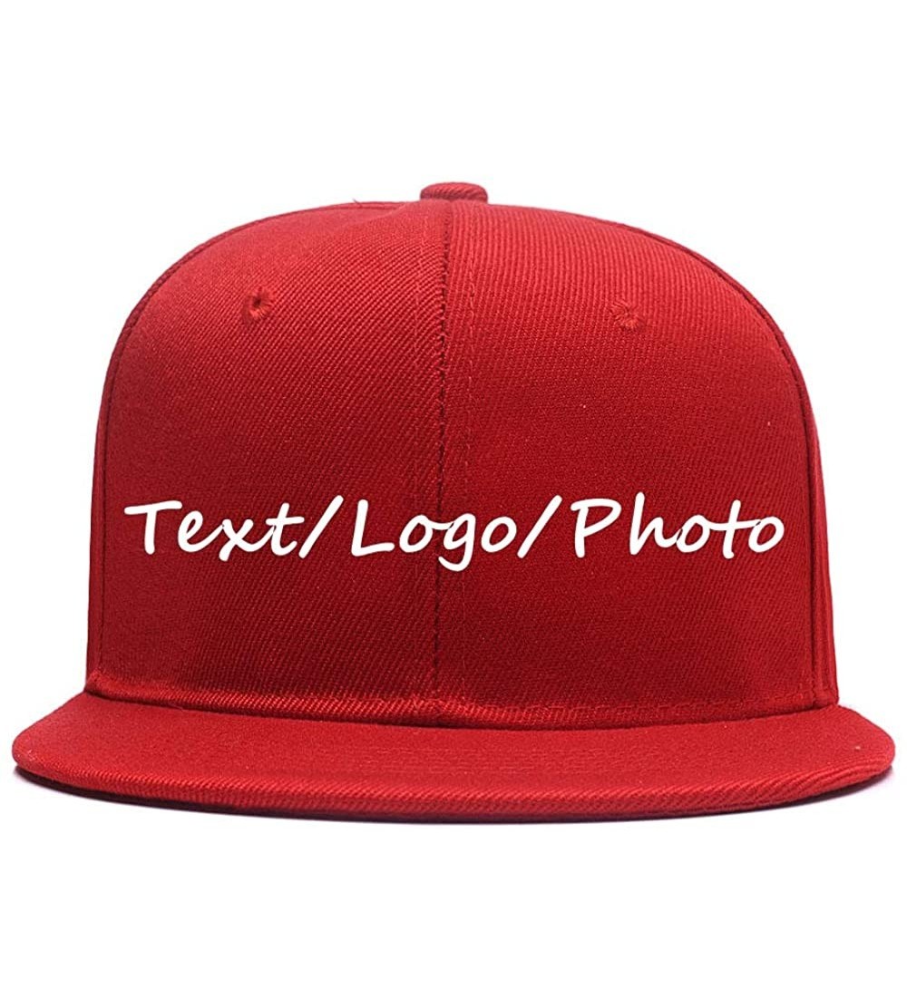 Baseball Caps Snapback Personalized Outdoors Picture Baseball - Red - CU18I8XROKE $11.60