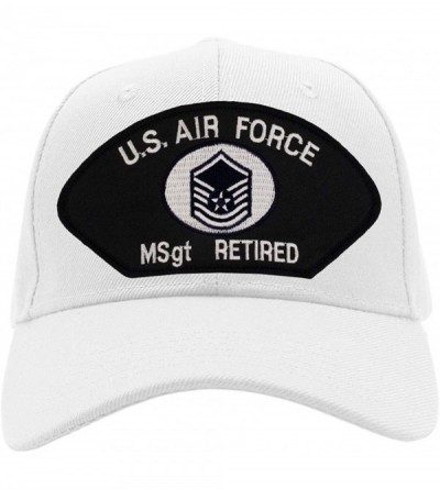 Baseball Caps US Air Force - Master Sergeant Retired Hat/Ballcap Adjustable One Size Fits Most - C018HA4624M $19.48