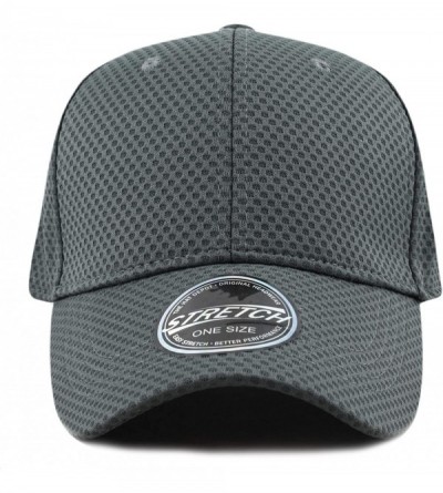 Baseball Caps Women High Bun Ponytail Hat Light Weight Stretch Fit Mesh Quick Dry Structured Cap - Grey - CH18I6OUH55 $10.00