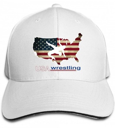 Baseball Caps Men's and Women's Fashionable USA Wrestling Peaked Hat Cotton Trucker Hat for Mens and Womens - CQ18S4099IT $13.76