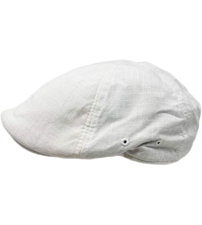 Newsboy Caps Cool Men's Summer Duckbill Ivy Cap Hat - White - C718M9OEUIG $13.27