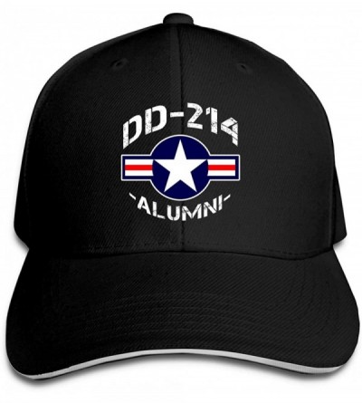 Baseball Caps Alumni Air Force Adjustable Sandwich Cap Baseball Cap Casquette Hat - Black - CD18N97OZA8 $11.49