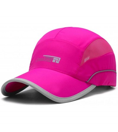 Baseball Caps Running Cap Water Repellent Sport Hat for Men (7-7 1/2) - Original Version Rose Red - CQ18EME30S5 $12.30