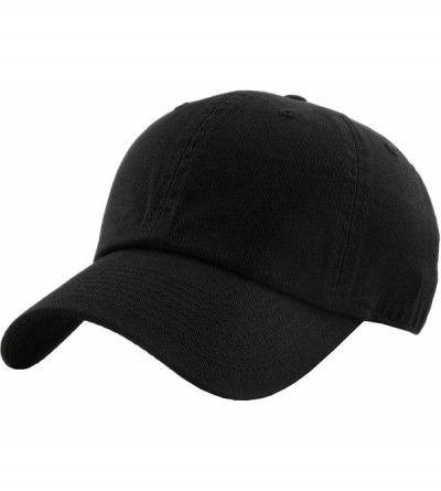 Baseball Caps Classic Polo Style Baseball Cap All Cotton Made Adjustable Fits Men Women Low Profile Black Hat Unconstructed D...