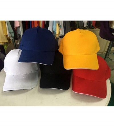 Baseball Caps Custom Hat Print Design Fashion Men Women Trucker Hats Adjustable Snapback Baseball Caps - Black Red - C218G8ZI...