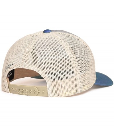 Baseball Caps Trucker Snapback Baseball Hat - Mountain - Heather Grey/Ocean Blue/Beige - C518OK07IMW $22.45