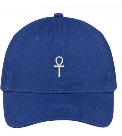 Baseball Caps Ancient Egypt Cross Embroidered 100% Quality Brushed Cotton Baseball Cap - Royal - CU17YDW20GD $18.39