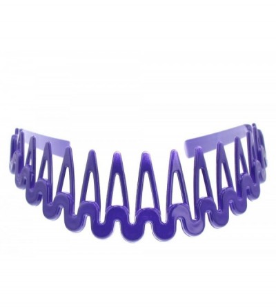 Headbands Women's Zig Zag Rake Headband (Purple) - Purple - C218TKWN42Q $20.06