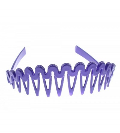 Headbands Women's Zig Zag Rake Headband (Purple) - Purple - C218TKWN42Q $20.06
