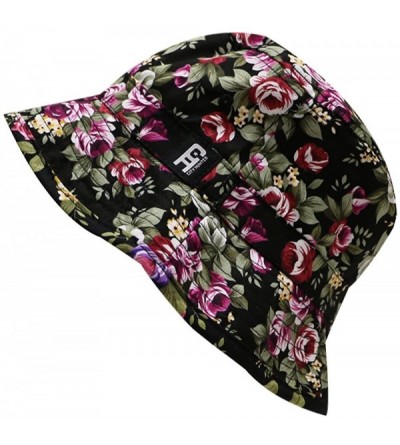 Bucket Hats Rose Garden Bucket Hats - Black - C911V9YIAI1 $11.23