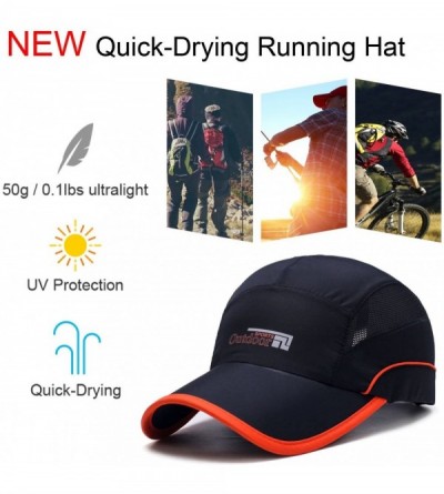 Baseball Caps Running Cap Water Repellent Sport Hat for Men (7-7 1/2) - Original Version Black - CL18EM0EM35 $11.48