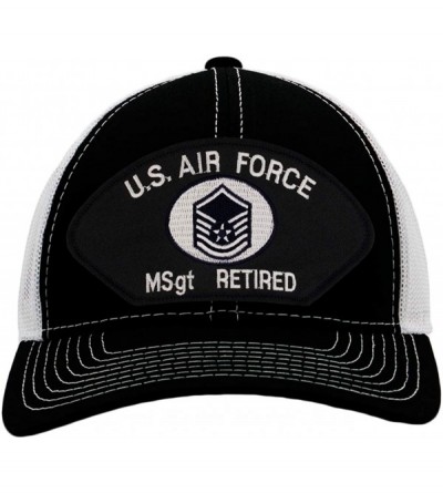 Baseball Caps US Air Force - Master Sergeant Retired Hat/Ballcap Adjustable One Size Fits Most - CA18HA2IDU0 $26.42