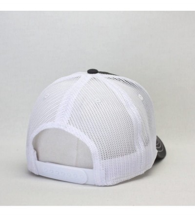Baseball Caps Plain Cotton Twill Mesh Adjustable Snapback Low Profile Baseball Cap - Charcoal Gray/Charcoal Gray/White - CF18...