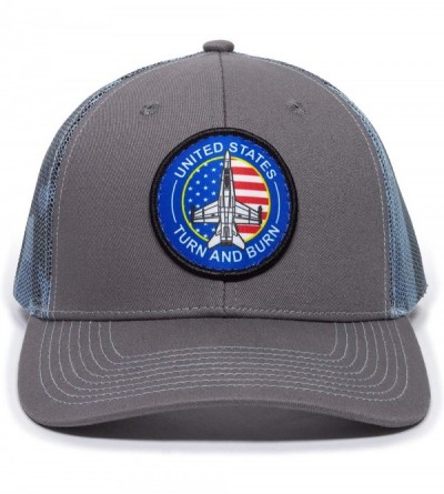 Baseball Caps Navy American Scout Patch Trucker - Charcoal/Blue - CA18AEM2IKN $11.28