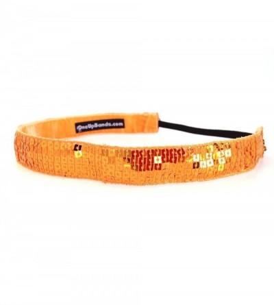 Headbands Women's Sequins Orange One Size Fits Most - Orange - CZ11K9XECQN $14.43