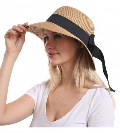 Sun Hats Womens Foldable Classic Packable UPF50 Camel - Camel - CZ194L336G8 $11.24