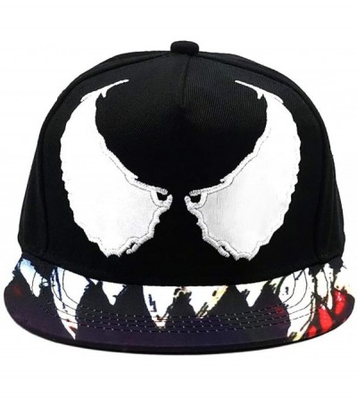 Baseball Caps Venom Spider Man Hat Snapback Black Baseball Personality Pattern Fashion Hip Hop Cap for Women and Men - Black ...