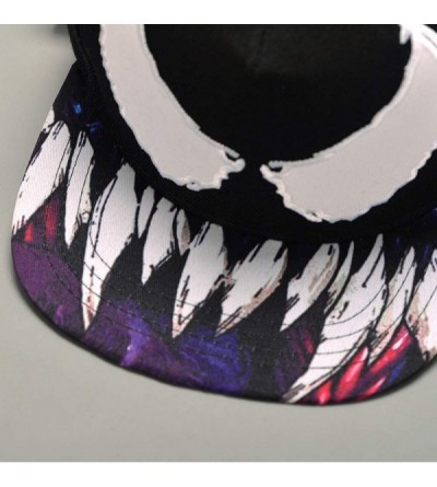 Baseball Caps Venom Spider Man Hat Snapback Black Baseball Personality Pattern Fashion Hip Hop Cap for Women and Men - Black ...