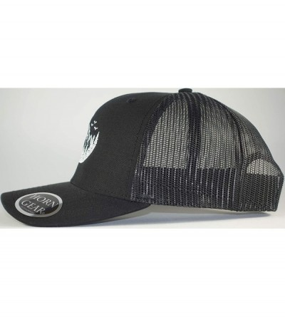 Baseball Caps Trucker Hat - Outdoor Hat Series - Mountain Hat Edition - Black/Black - CA18RS9KGLN $26.60