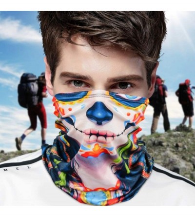 Balaclavas Bandana for Face Cover Dust Wind- Neck Gaiter Tube Mask Headwear- Face Cover for Women Men - Color 7 - CJ199X0LWSW...