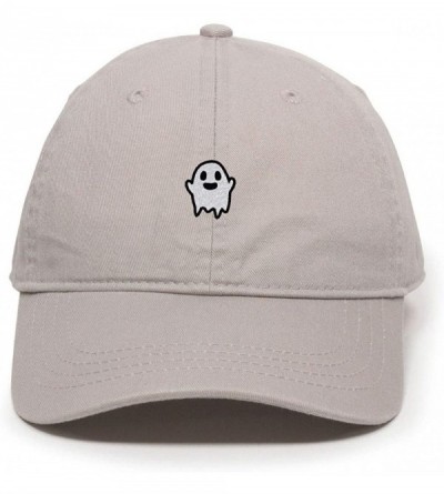 Baseball Caps Ghost Baseball Cap Embroidered Cotton Adjustable Dad Hat - Light Grey - CP18OYEY2TK $16.71