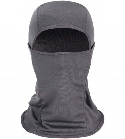 Balaclavas Balaclava Face Mask for Men Women Motorcycle Windproof Face Cover Ninja Mask - Grey - C81983X949M $14.13