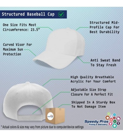 Baseball Caps Custom Baseball Cap Super Papa Embroidery Dad Hats for Men & Women Strap Closure - White - CL18SDZMEM7 $14.73