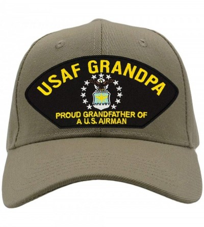 Baseball Caps Air Force Grandpa - Proud Grandfather of a US Airman Hat/Ballcap (Black) Adjustable One Size Fits Most - CH18KA...
