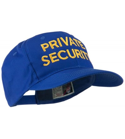 Baseball Caps Private Security Embroidered Cap - Royal - CO11HVODFGV $26.06
