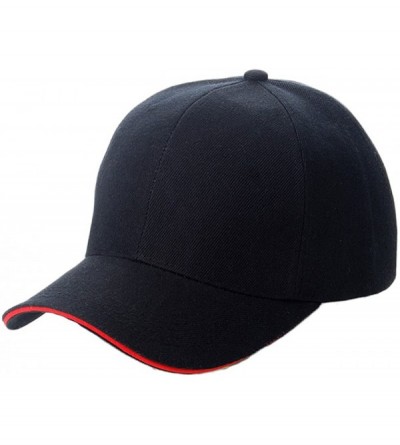 Baseball Caps Plain Baseball Sport Cap Blank Curved Visor Hat Solid Color Adjustable - I - C612IC9LAP5 $9.67