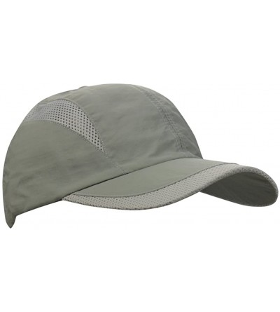 Baseball Caps Unisex Summer Quick-Dry Sports Travel Mesh Baseball Sun UV Runner Hat Cap Visor - Light Gray - CY189TQEYYG $9.19