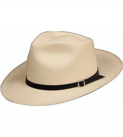 Sun Hats Leather Panama Hat Band - (Half Inch) - Black - CG185X2Z7W3 $13.59
