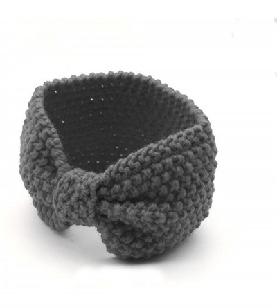 Cold Weather Headbands Winter Headband for Women-Girl-Knit Headband-Head Wrap Ear Warmer - Gray - CS18G2NAGMR $7.06