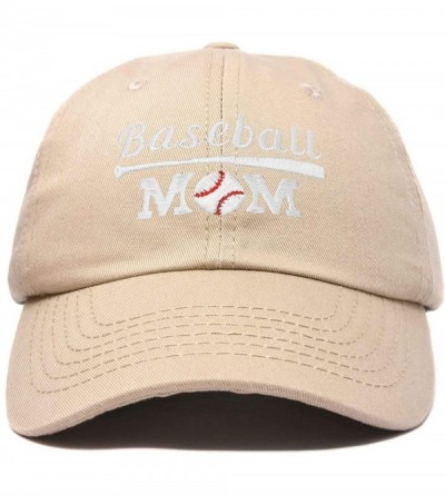 Baseball Caps Baseball Mom Women's Ball Cap Dad Hat for Women - Khaki - CQ18K34D6LI $13.66