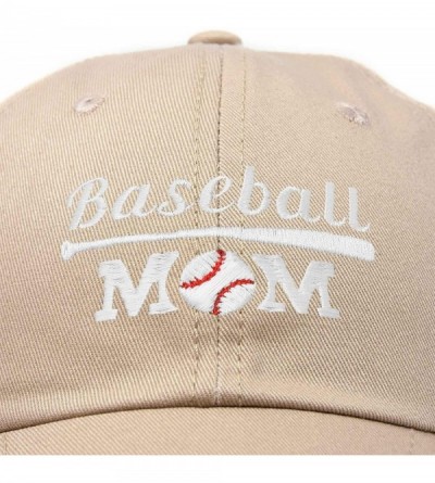 Baseball Caps Baseball Mom Women's Ball Cap Dad Hat for Women - Khaki - CQ18K34D6LI $13.66