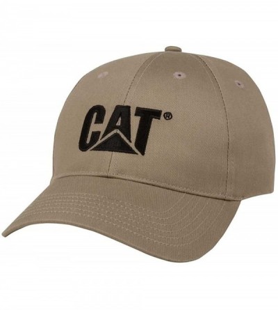 Baseball Caps Cat Structured Khaki Hat - CC12G6AXCDF $14.22