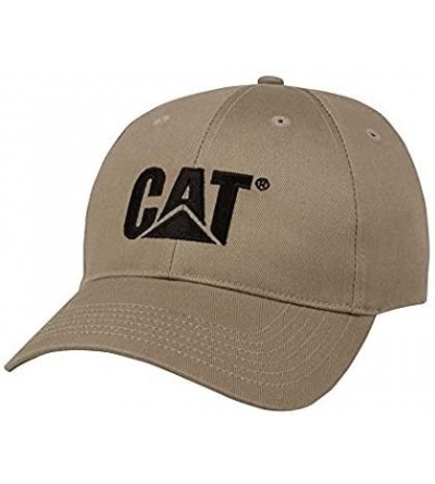 Baseball Caps Cat Structured Khaki Hat - CC12G6AXCDF $14.22