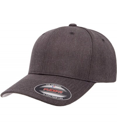 Baseball Caps Men's Wool Blend Hat - Dark Heather - C218KX4ZN0E $13.14