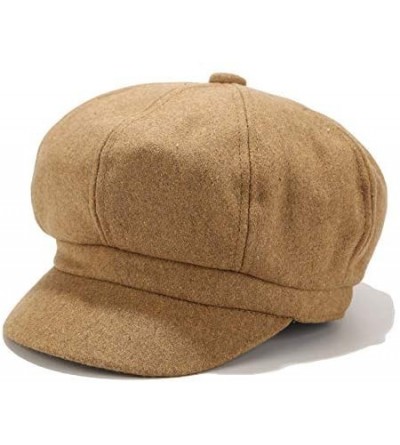 Berets 2DXuixsh Women's Newsboy Cap Vintage Hat Winter Wool Beret Hat Visor Painter Hats - Dark Gray - CQ18ARMQWQO $8.76