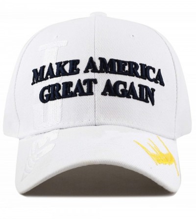 Baseball Caps Original Exclusive Donald Trump 2020" Keep America Great/Make America Great Again 3D Cap - 2. White-flag - CP18...