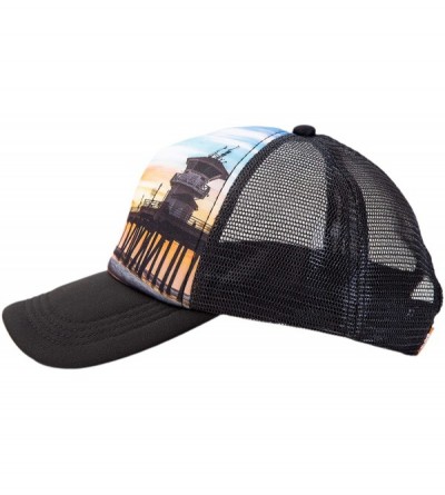 Baseball Caps Graphic Trucker Hat Unisex - Hb Pier - C718ZDWUAEM $18.34