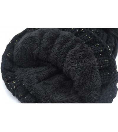 Skullies & Beanies Womens Winter Beanie Hat Scarf Set Warm Fuzzy Knit Hat Neck Scarves - C-beige - CB18ZDNAKTL $9.96