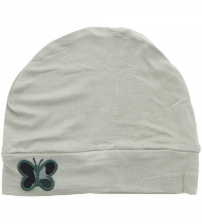 Skullies & Beanies Soft Chemo Cap Cancer Beanie with Green Camo Butterfly - Light Green - C918OYWORQ9 $17.25